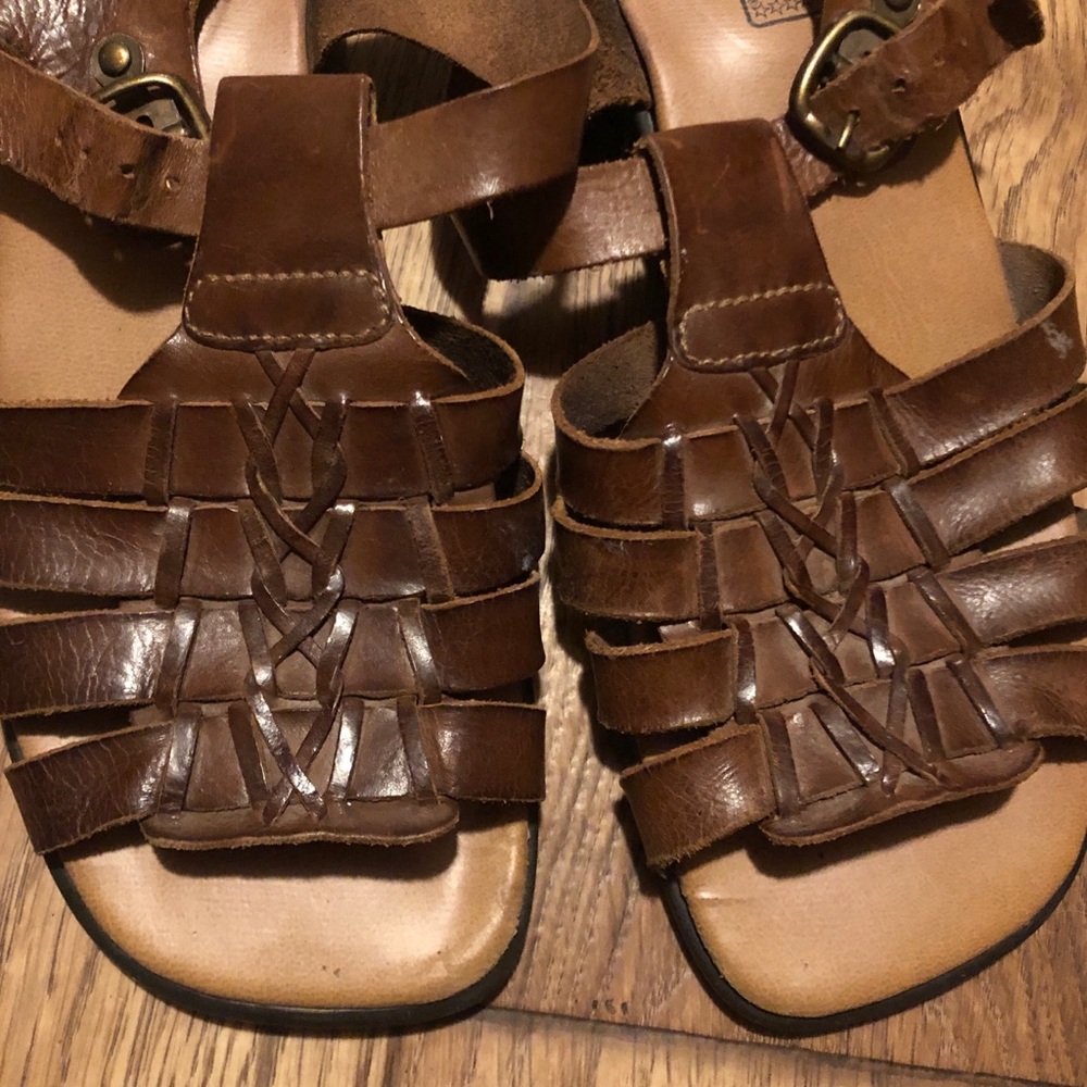 Vintage Leather Fisherman Sandals by Faded Glory